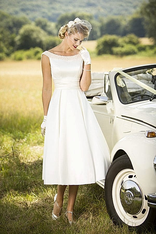 Tealength Wedding Dress